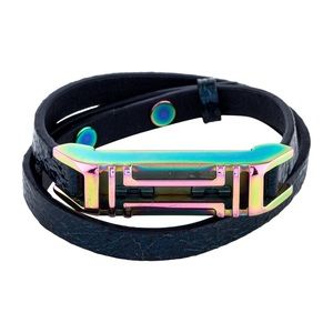 Fitbit Tory Burch wrap bracelet.